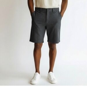 NWT Fox Racing Shorts Men 28 Gray Pinstripe Skater Cali Casual Golf Everyday